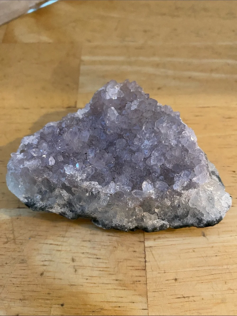 Amethyst Crystal Cluster about 3 x2 x 1 believed to promote mental clarity NWT
